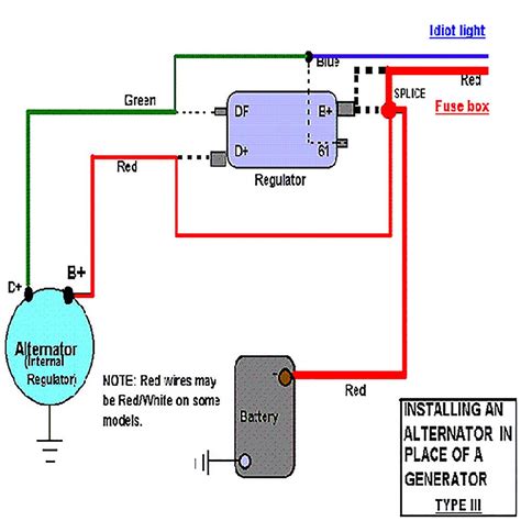 air cooled alternator wiring diagram 
